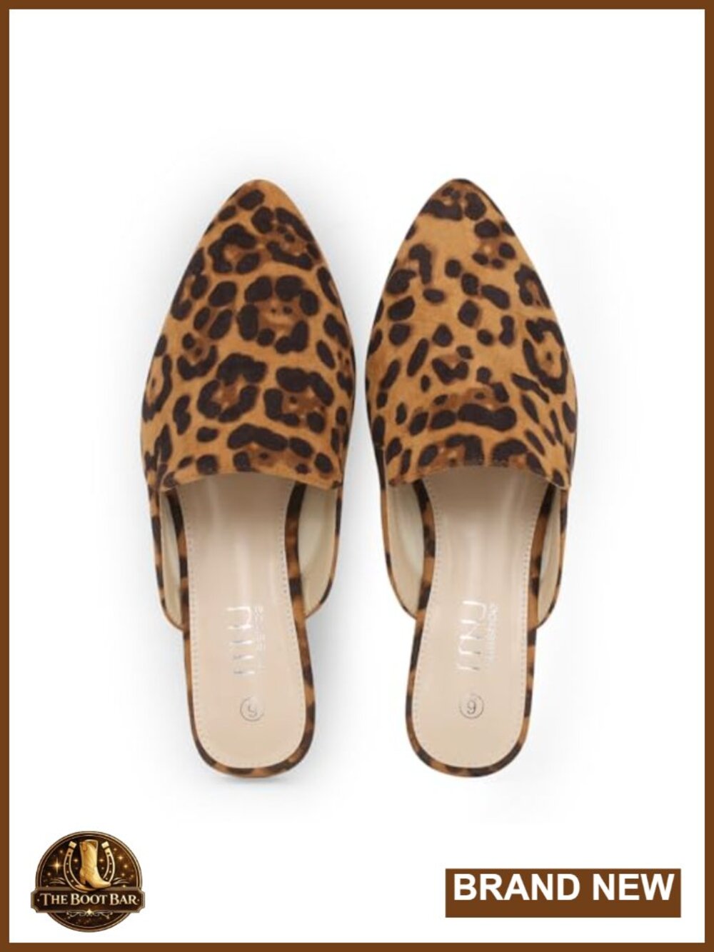 Pointed Toe Mule Flats Slip On Backless Loafers Memory Foam Office